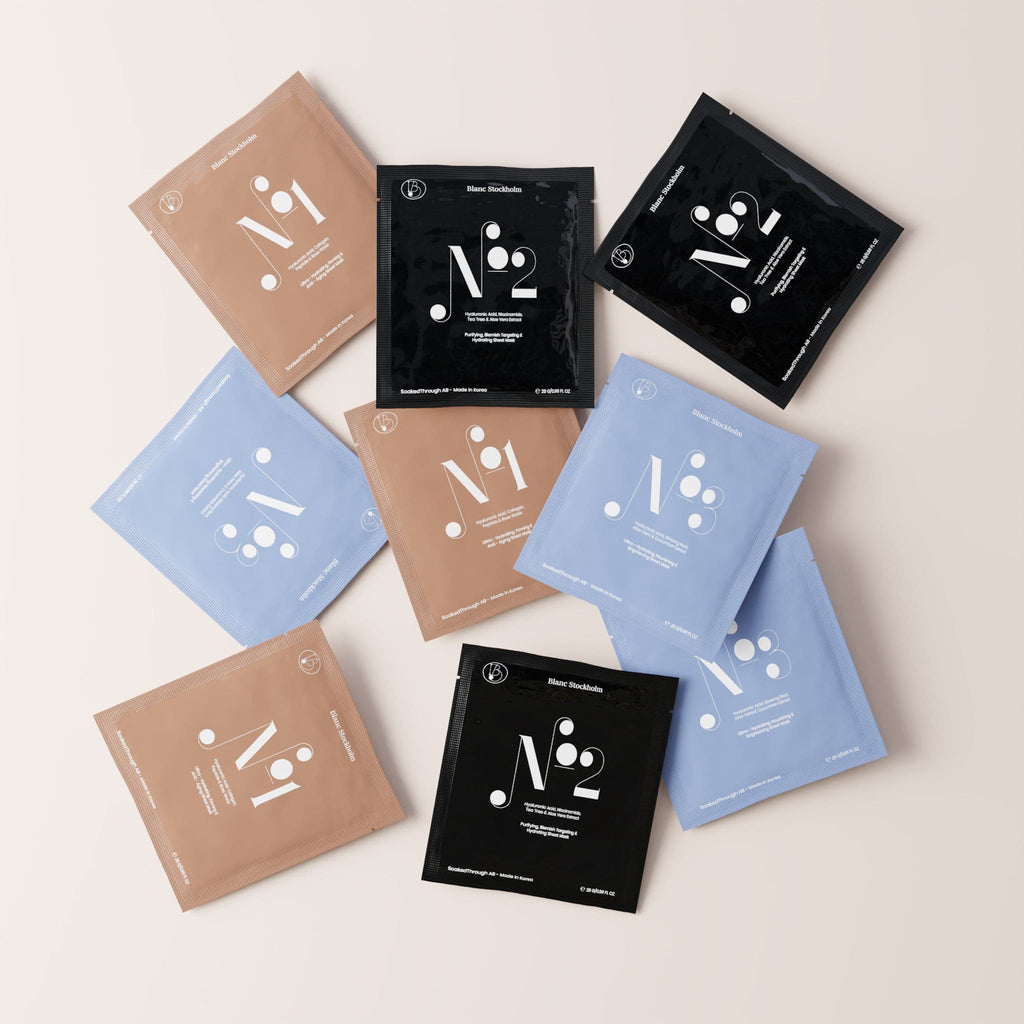 An age-defining and deep hydrating sheet mask. Developed to boost and help mature skin. Infused with beloved ingredients like hyaluronic acid for deep hydration, peptide & collagen for anti aging. Suitable for: Mature, Normal & Dry Skin. Vegan, Cruelty Free & Alcohol Free skin care from Sweden, made in Korea. 