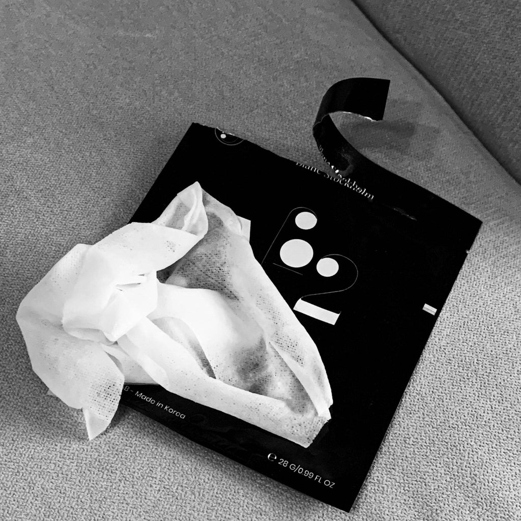 Soothing Sheet Mask - With Aloe Vera & Niacinamide Sheet Mask Blanc Stockholm  | No.2 Calming Sheet Mask for Sensitive/Problem Skin | Blanc Stockholm